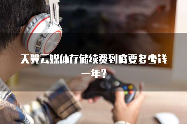 天翼云媒体存储续费到底要多少钱一年?