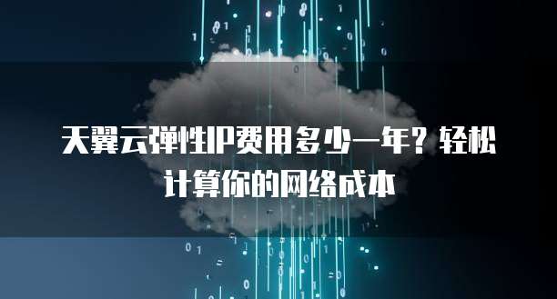 天翼云弹性IP费用多少一年?轻松计算你的网络成本