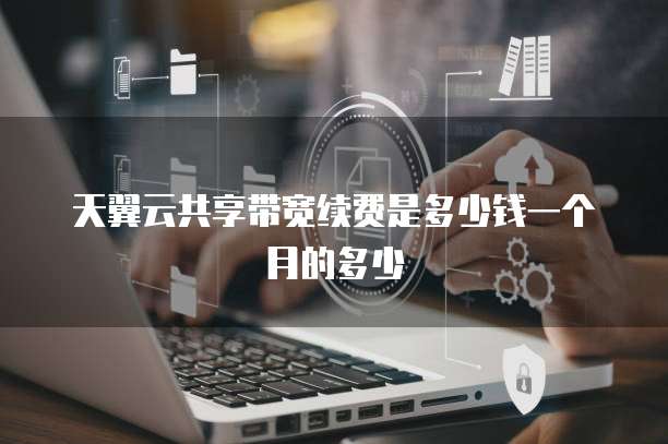 天翼云共享带宽续费是多少钱一个月的多少