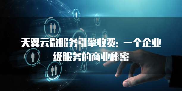 天翼云微服务引擎收费: 一个企业级服务的商业秘密