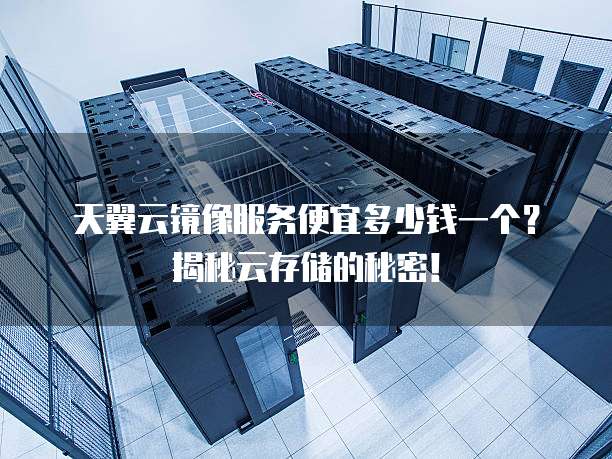 天翼云镜像服务便宜多少钱一个?揭秘云存储的秘密!