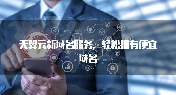 天翼云新域名服务，轻松拥有便宜域名