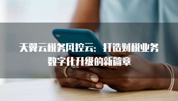 天翼云税务风控云:打造财税业务数字化升级的新篇章