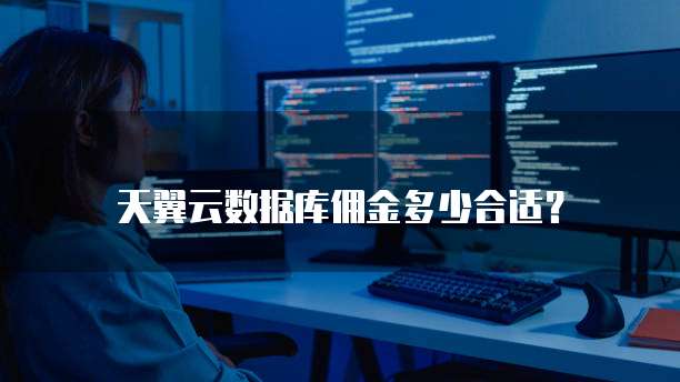 天翼云数据库佣金多少合适？