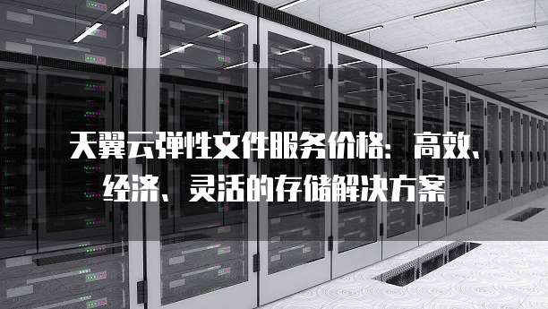 天翼云弹性文件服务价格:高效、经济、灵活的存储解决方案