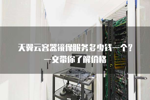 天翼云容器镜像服务多少钱一个?一文带你了解价格