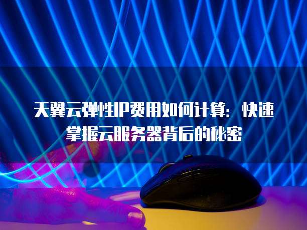 天翼云弹性IP费用如何计算:快速掌握云服务器背后的秘密