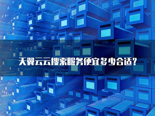 天翼云云搜索服务便宜多少合适？