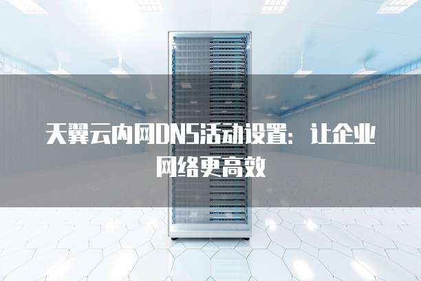 天翼云内网DNS活动设置:让企业网络更高效