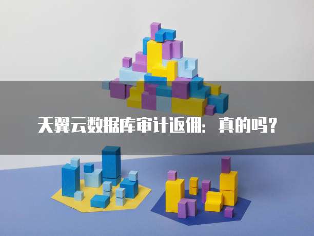 天翼云数据库审计返佣:真的吗?