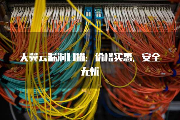 天翼云漏洞扫描:价格实惠,安全无忧