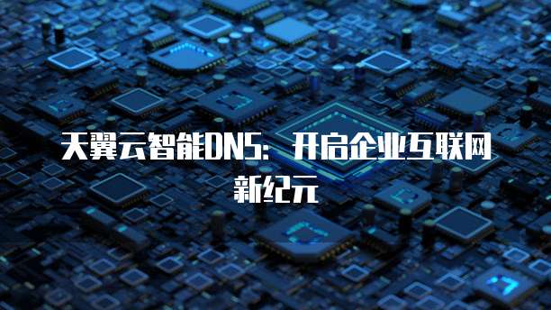 天翼云智能DNS:开启企业互联网新纪元