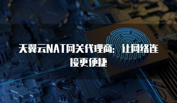 天翼云NAT网关代理商:让网络连接更便捷