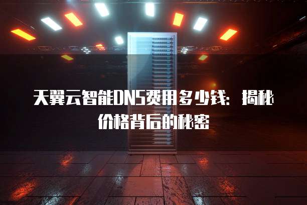 天翼云智能DNS费用多少钱:揭秘价格背后的秘密