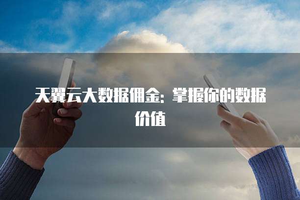 天翼云大数据佣金: 掌握你的数据价值