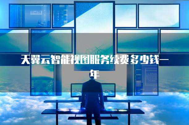 天翼云智能视图服务续费多少钱一年