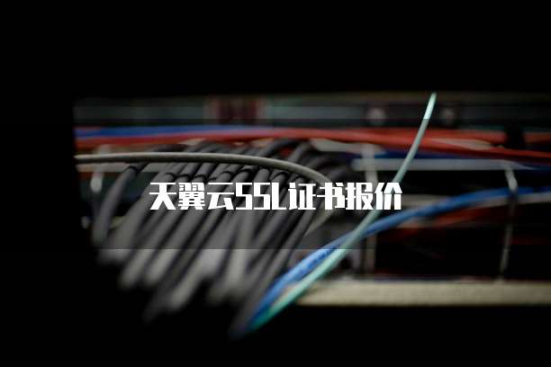 天翼云SSL证书报价