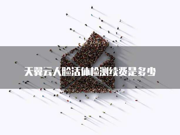 天翼云人脸活体检测续费是多少