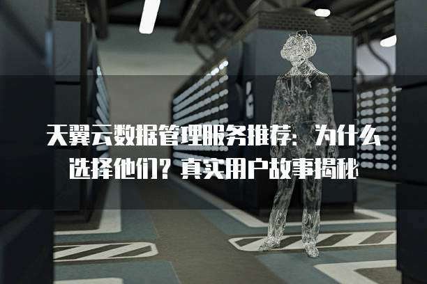 天翼云数据管理服务推荐:为什么选择他们?真实用户故事揭秘