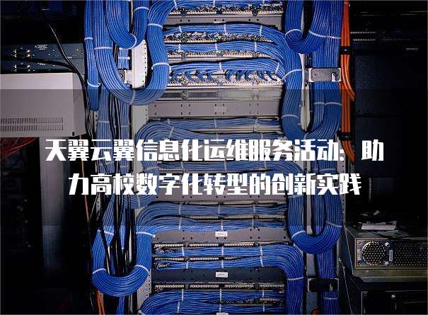 天翼云翼信息化运维服务活动:助力高校数字化转型的创新实践