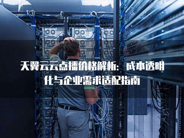 天翼云云点播价格解析:成本透明化与企业需求适配指南