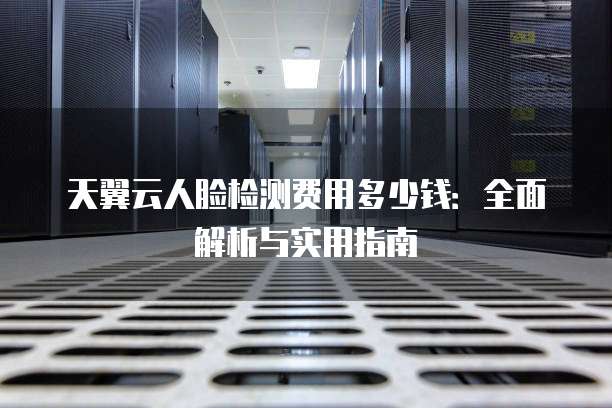 天翼云人脸检测费用多少钱:全面解析与实用指南