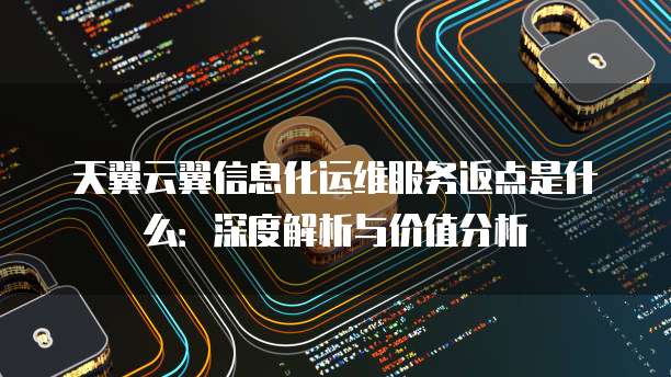 天翼云翼信息化运维服务返点是什么：深度解析与价值分析