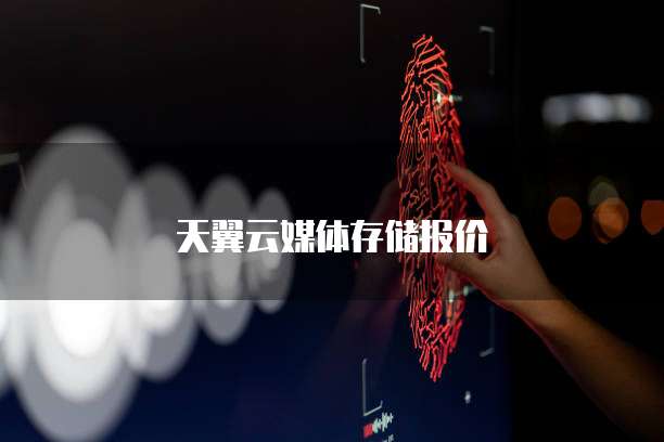 天翼云媒体存储报价