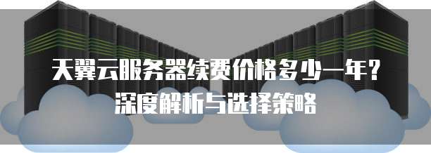 天翼云服务器续费价格多少一年?深度解析与选择策略