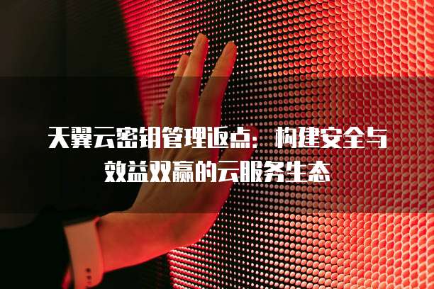 天翼云密钥管理返点:构建安全与效益双赢的云服务生态