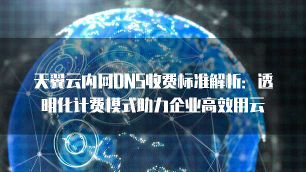 天翼云内网DNS收费标准解析:透明化计费模式助力企业高效用云
