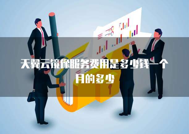 天翼云镜像服务费用是多少钱一个月的多少