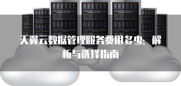 天翼云数据管理服务费用多少:解析与选择指南