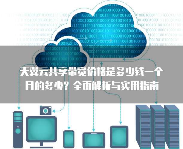 天翼云共享带宽价格是多少钱一个月的多少?全面解析与实用指南