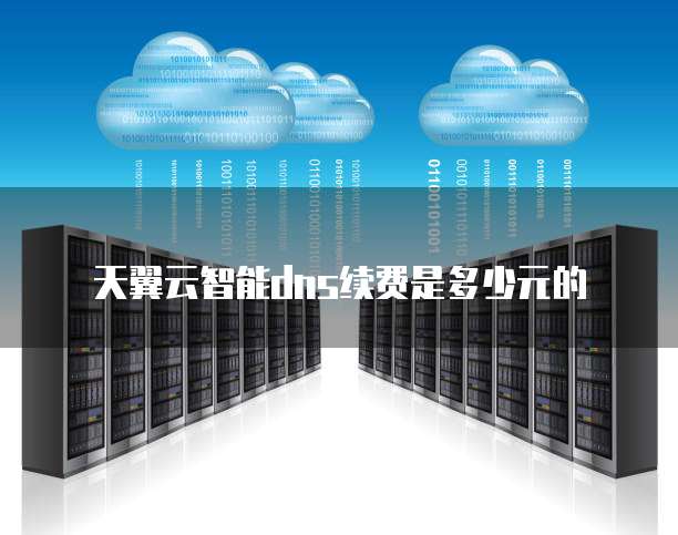 天翼云智能dns续费是多少元的