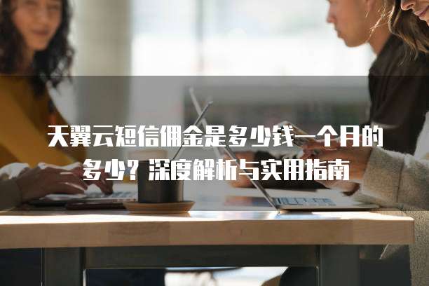 天翼云短信佣金是多少钱一个月的多少?深度解析与实用指南