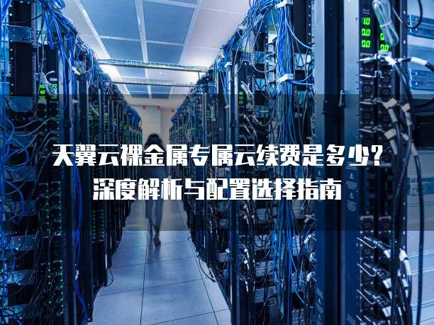 天翼云裸金属专属云续费是多少?深度解析与配置选择指南