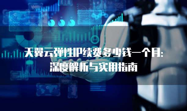 天翼云弹性IP续费多少钱一个月:深度解析与实用指南