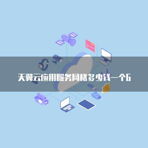 天翼云应用服务网格多少钱一个G