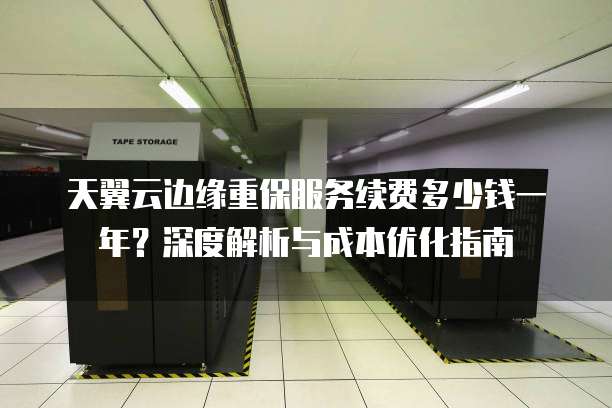 天翼云边缘重保服务续费多少钱一年?深度解析与成本优化指南