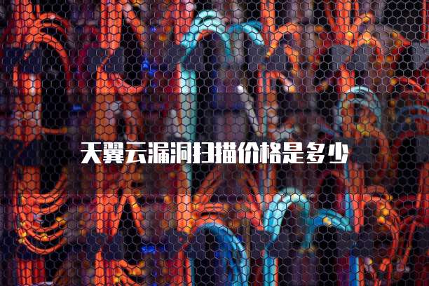 天翼云漏洞扫描价格是多少