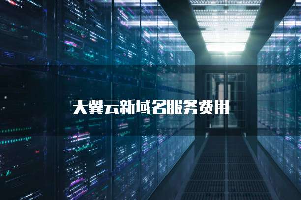 天翼云新域名服务费用