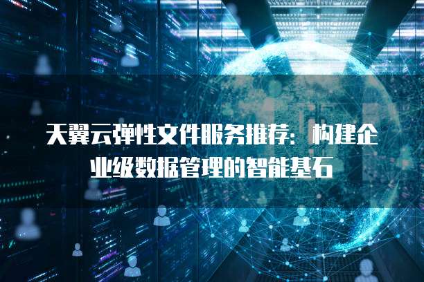 天翼云弹性文件服务推荐:构建企业级数据管理的智能基石