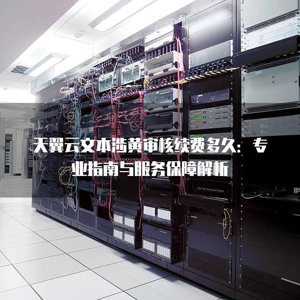 天翼云文本涉黄审核续费多久:专业指南与服务保障解析