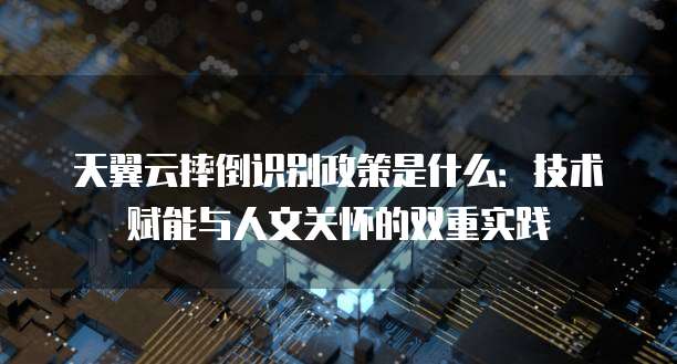 天翼云摔倒识别政策是什么:技术赋能与人文关怀的双重实践