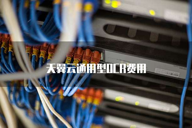 天翼云通用型OCR费用