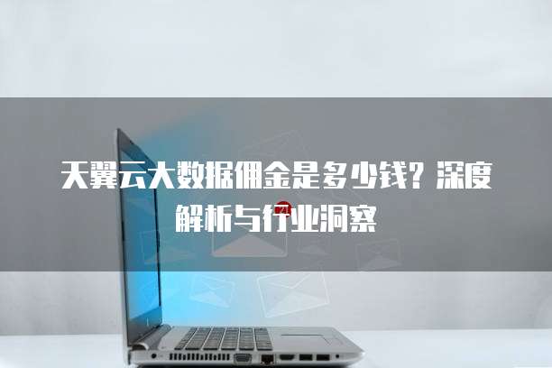 天翼云大数据佣金是多少钱?深度解析与行业洞察