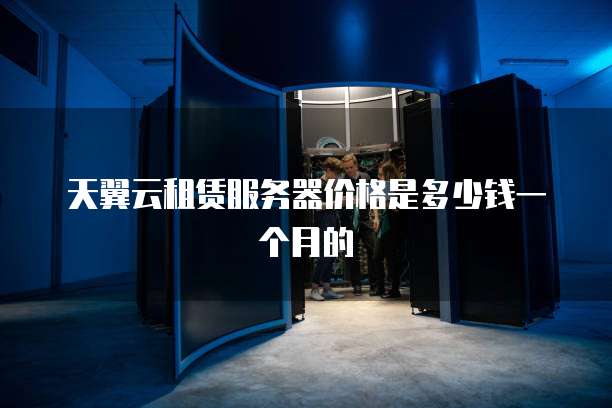 天翼云租赁服务器价格是多少钱一个月的