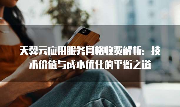 天翼云应用服务网格收费解析:技术价值与成本优化的平衡之道