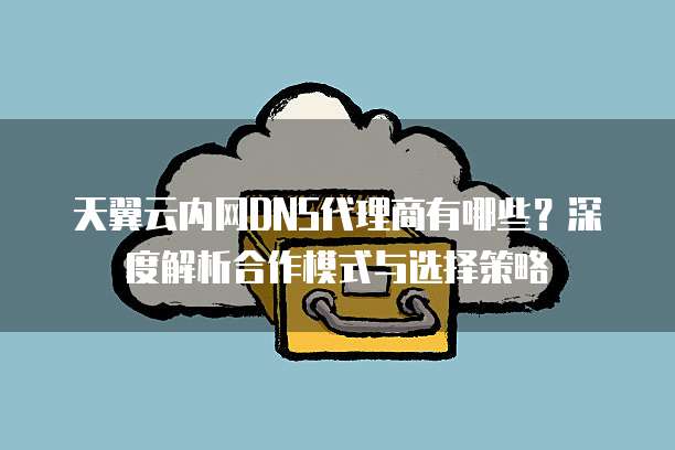天翼云内网DNS代理商有哪些?深度解析合作模式与选择策略